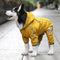 Dog Raincoat with Reflective Waterproof Jacket | Hood, Leash Hole & Reflective Straps for Small & Medium Dogs