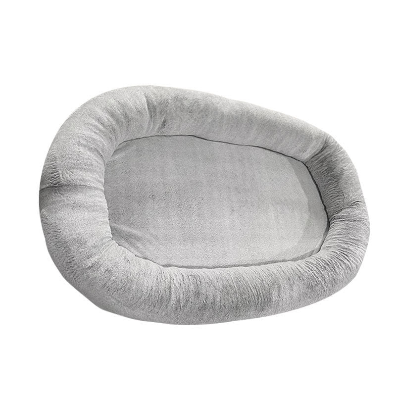 Large Human Short Plush Dog Bed | Comfortable Plush Bed for Pets