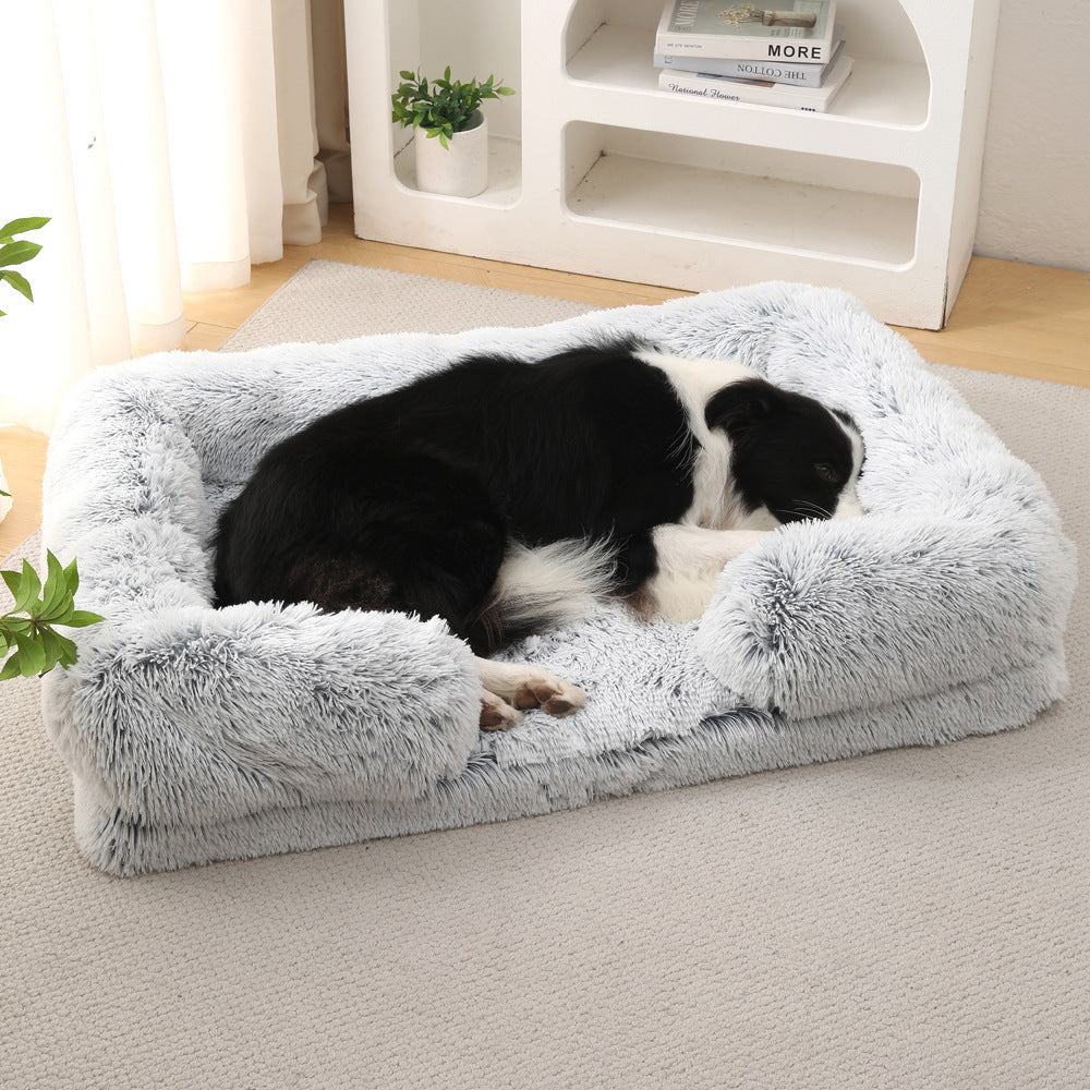 Plush Round Pet Bed | Cozy Winter Dog Bed for Ultimate Comfort