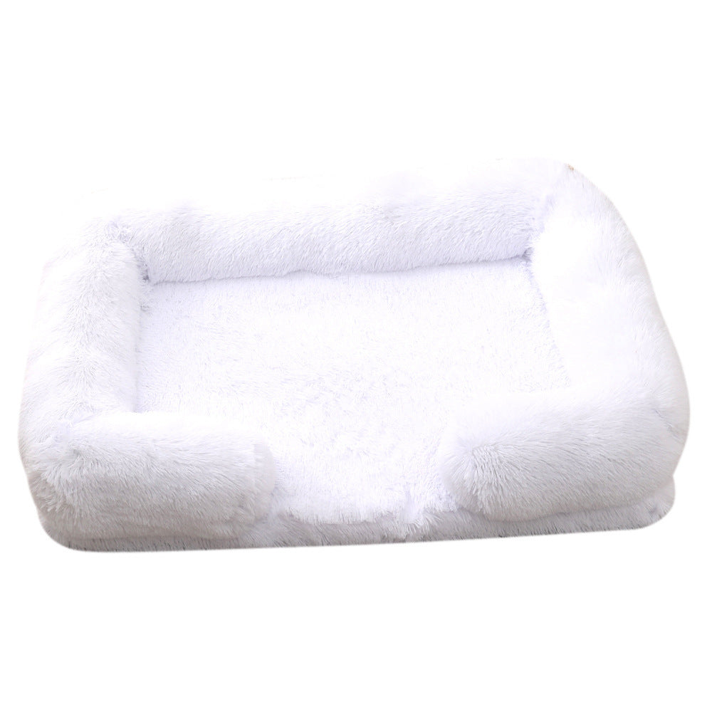 Plush Round Pet Bed | Cozy Winter Dog Bed for Ultimate Comfort