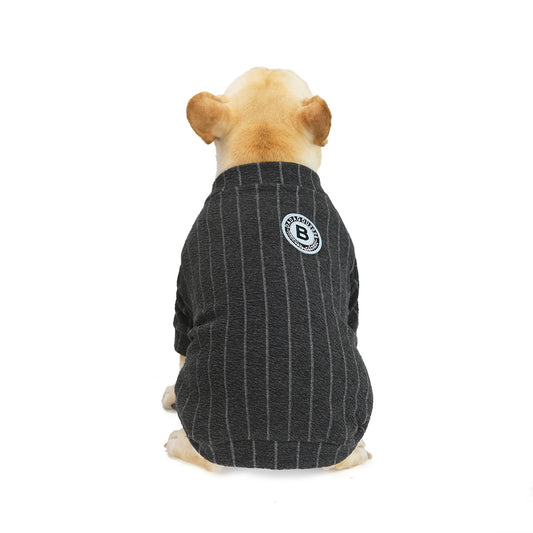 Winter Dog Coat | Baseball Stripe Hoodie for Small Dogs & Puppies