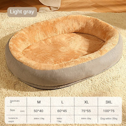 Removable and Washable Dog Bed Warm Cat Bed for Sleeping | Soft and Cozy Pet Bed