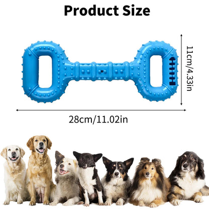 Dog Bones for Aggressive Chewers | Long-Lasting Interactive Dog Chew Toy with Pull Band