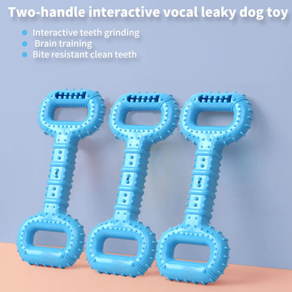 Dog Bones for Aggressive Chewers | Long-Lasting Interactive Dog Chew Toy with Pull Band