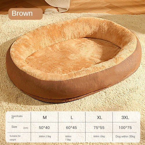 Removable and Washable Dog Bed Warm Cat Bed for Sleeping | Soft and Cozy Pet Bed