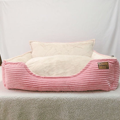 Removable and Washable Plush Warm Pet Kennel Dog Bed | Cozy & Durable Pet Bed