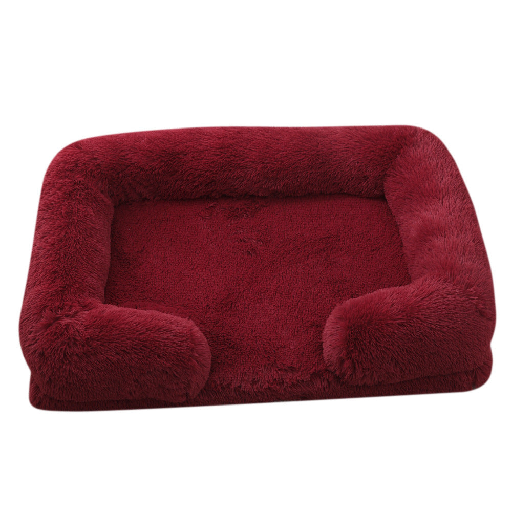 Plush Round Pet Bed | Cozy Winter Dog Bed for Ultimate Comfort