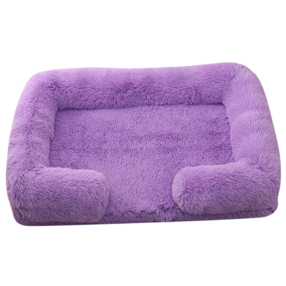 Plush Round Pet Bed | Cozy Winter Dog Bed for Ultimate Comfort