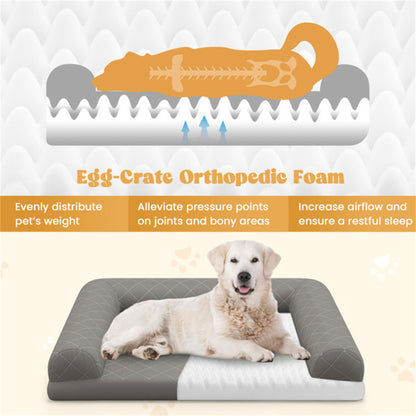 36 Inch Orthopedic Dog Bed | Comfortable Egg-Crate Foam Support for Pets