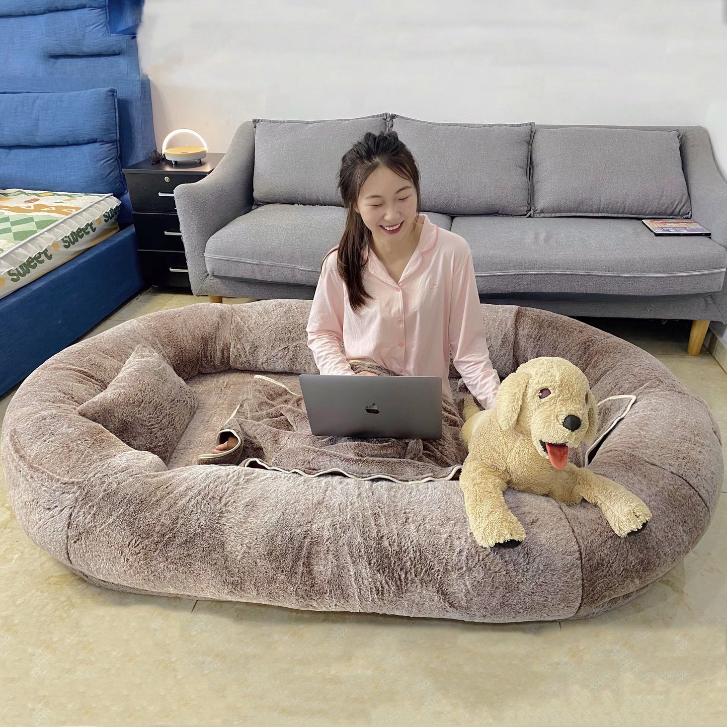 Oversized Person Dog Bed | Removable and Washable Bed for Large Dogs