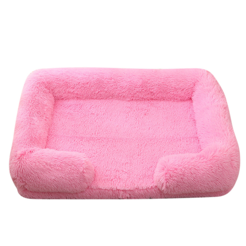 Plush Round Pet Bed | Cozy Winter Dog Bed for Ultimate Comfort