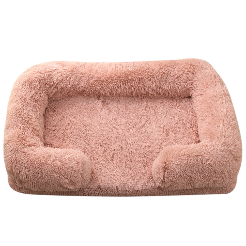 Plush Round Pet Bed | Cozy Winter Dog Bed for Ultimate Comfort