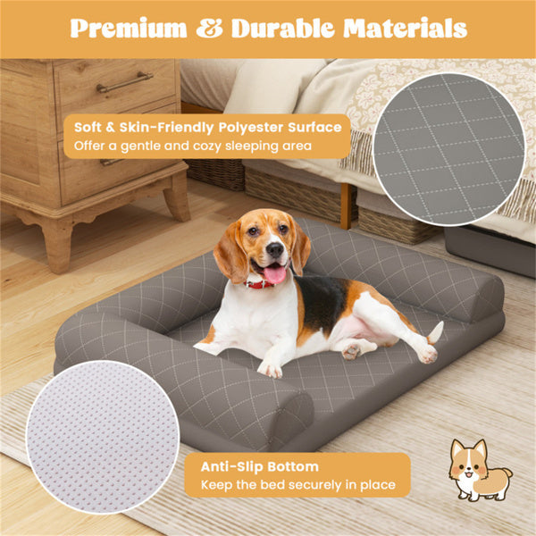 36 Inch Orthopedic Dog Bed | Comfortable Egg-Crate Foam Support for Pets