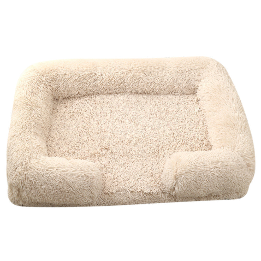 Plush Round Pet Bed | Cozy Winter Dog Bed for Ultimate Comfort