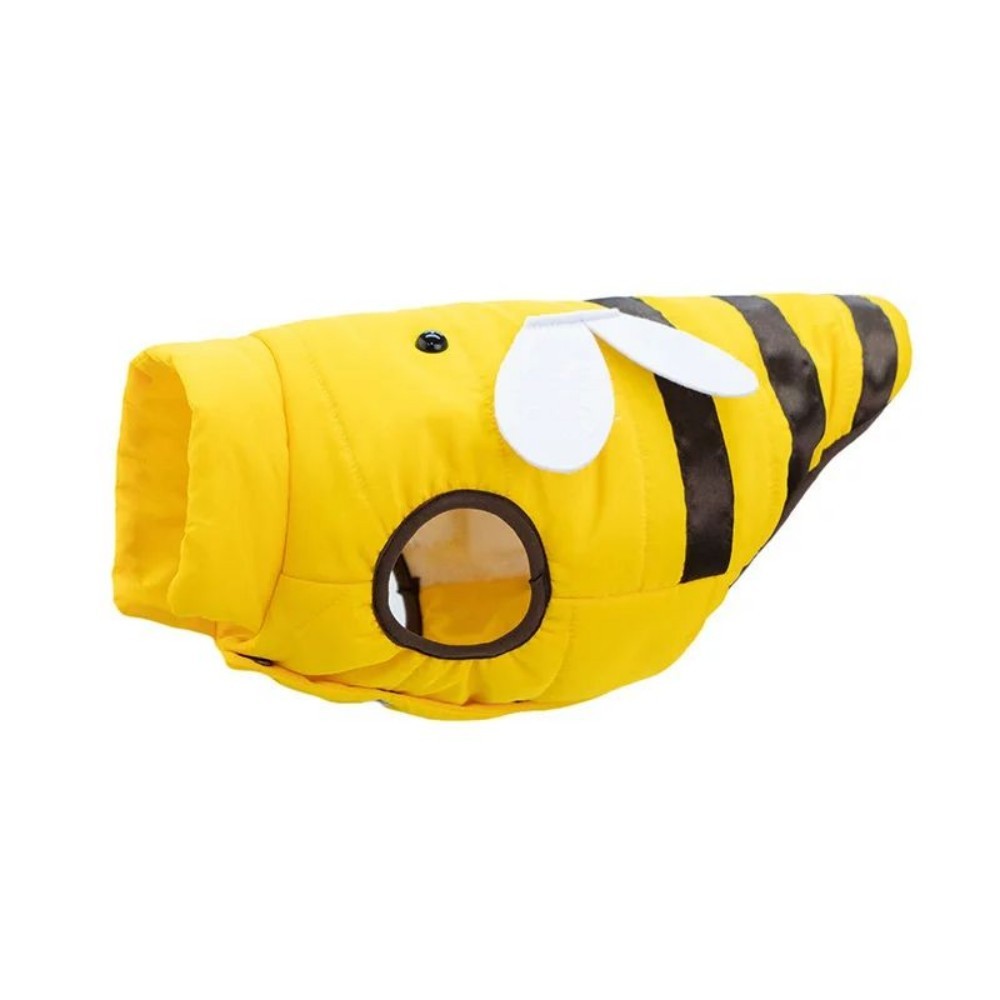 Warmly Dog Coat with Cute Bees Design | Winter Coat for Small, Medium, and Large Dogs