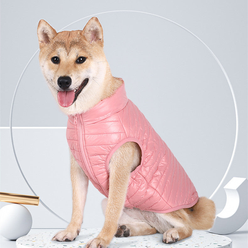 Autumn Winter Full Nylon Zipper Puppy Jacket | Warm & Stylish Winter Coat for Dogs