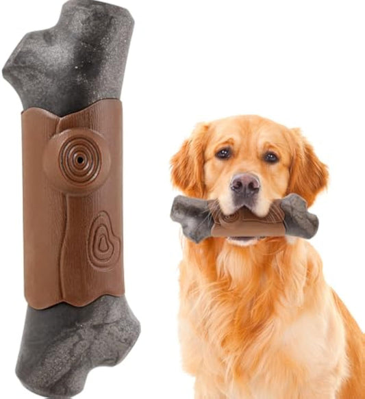 Tough Dog Toys for Aggressive Chewers | Indestructible Bacon Flavor Chew Toy for Large Breeds