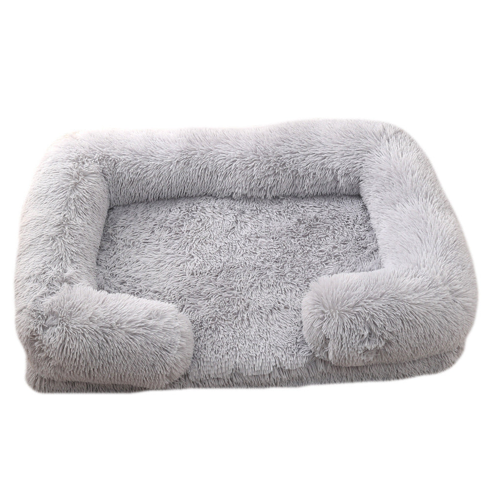 Plush Round Pet Bed | Cozy Winter Dog Bed for Ultimate Comfort