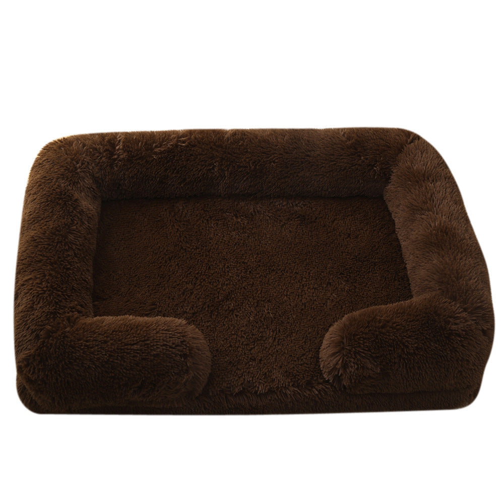 Plush Round Pet Bed | Cozy Winter Dog Bed for Ultimate Comfort