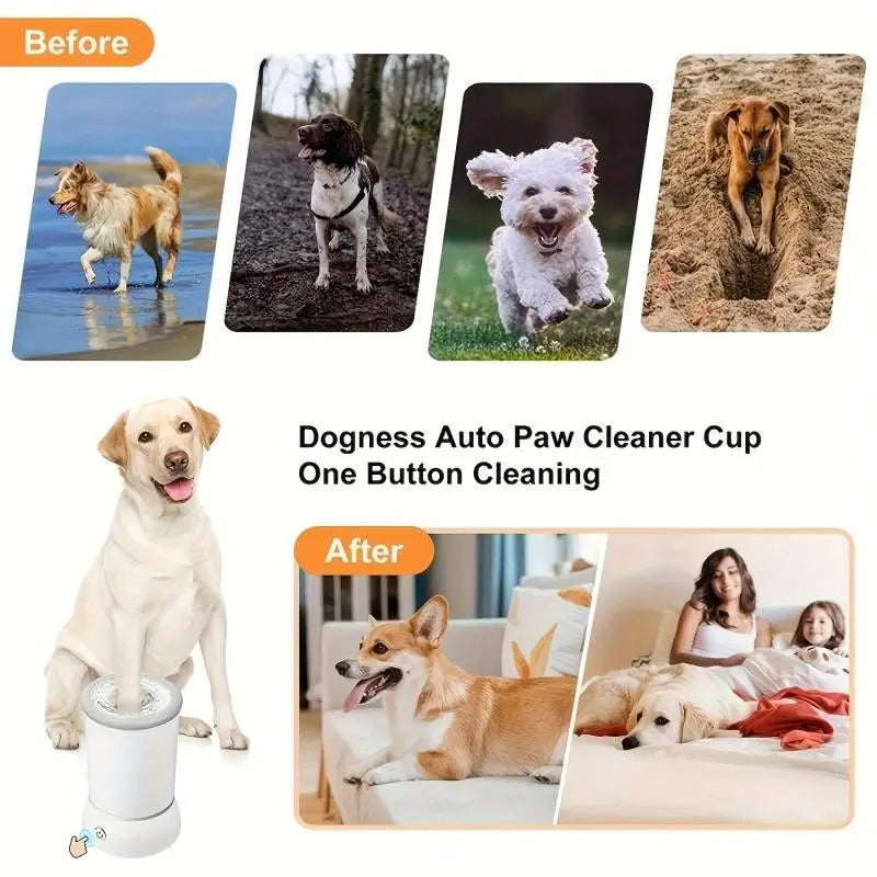 Paw Magic Cleaner | Quick & Quiet Pet Paw Washer for Clean Paws