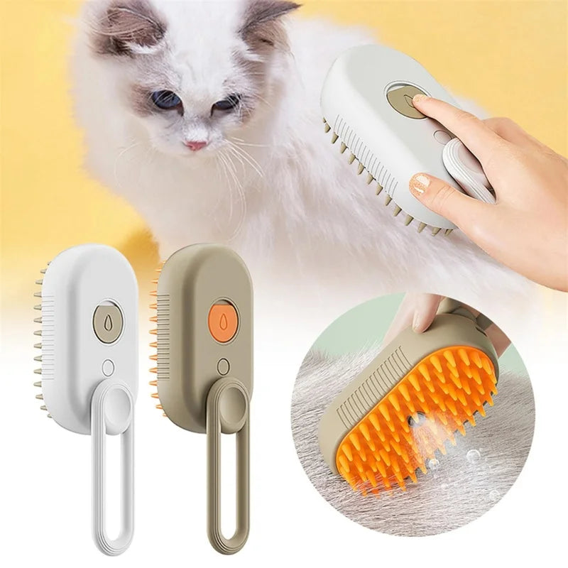 Gentle Paws Steam Brush | Innovative Grooming Tool for Dogs & Cats