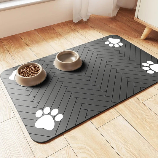 Healthy Paws Feeding Mat | Non-Slip, Durable Mat for Mess-Free Pet Mealtime